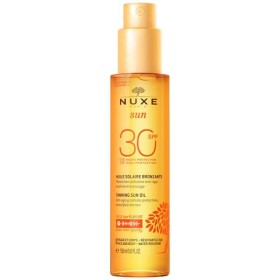 NUXE Sun Tanning Oil High Protection SPF30, Λάδι Μαυρίσματος για Πρόσωπο & Σώμα - 150ml