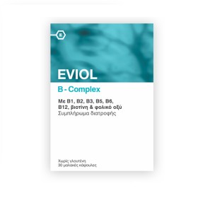 EVIOL B-Complex, Σύμπλεγμα Βιταμινών Β - 30caps