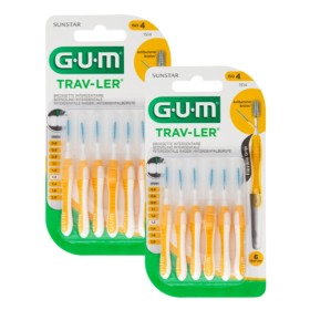 GUM Trav-Ler No4, 1.3mm, 1514, Μεσοδόντια Βουρτσάκια - 6τεμ 1+1 -50% στη 2η συσκευασία