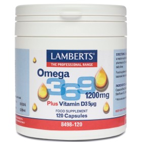 LAMBERTS Omega 3-6-9 Plus Vitamin D3 - 120caps