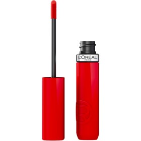 LOREAL PARIS Infallible Laque Resistance Liquid Lipstick, 410 Rouge Poppy, Υγρό Λαμπερό Κραγιόν με Διάρκεια 16ωρών - 5ml
