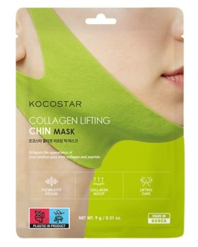 KOCOSTAR Collagen Lifting Chin Mask, Μάσκα Ανόρθωσης Περιγράμματος Προσώπου -9gr