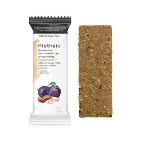 VICAN Aletheia Raw Energy Bar, Ακατέργαστη Μπάρα Ενέργειας Δαμάσκηνο & Φυστικοβούτυρο - 50gr