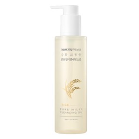 THANK YOU FARMER Rice Pure Milky Cleansing Oil, Αναζωογονητικό, Ενυδατικό Καθαριστικό Έλαιο Προσώπου που Απομακρύνει Ρύπους & Μακιγιάζ -200ml