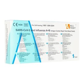 ALL TEST COVID 19 & Flu A/B Antigen Rapid Test , Διαγνωστικό Τέστ Ρινοφαρυγγικού Επιχρίσματος για Κορονοϊό & Γρίπη Α/Β - 1τεμ