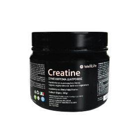 WELLLIFE Creatine, Συμπλήρωμα Διατροφής Μονοϋδρική Κρεατίνη σε Μορφή Σκόνης, 300gr