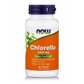 NOW FOODS Chlorella 1000mg, Συμπλήρωμα Διατροφής με Χλωρέλλα - 60tabs
