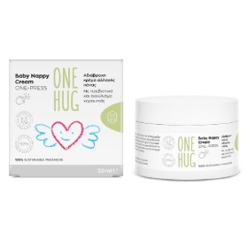 VICAN One Hug Baby Nappy Cream One-Press, Αδιάβροχη Κρέμα Αλλαγής Πάνας -50ml