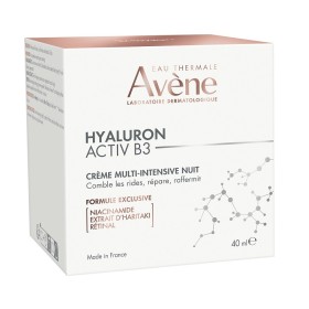 AVENE Hyaluron Activ B3 Night Cream,  Εντατική Αντιρυτιδική Kρέμα Nύχτας - 40ml