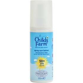 CHILDS FARM Water Resistant Spray Sun Lotion SPF50+, Παιδικό Αντηλιακό Γαλάκτωμα Σπρέι - 100ml