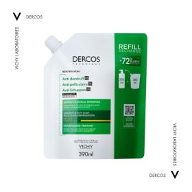 VICHY Dercos Anti-Dandruff DS Refill, Σαμπουάν Κατά της Ξηροδερμίας, Πιτυρίδας & Κνησμού, για Ξηρά Μαλλιά - 390ml