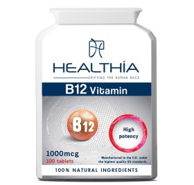 HEALTHIA Vitamin B12  1000mcg - 100 ταμπλέτες