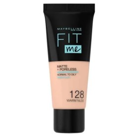 MAYBELLINE Fit Me Matt + Poreless Make- Up, 128 Warm Nude - 30ml