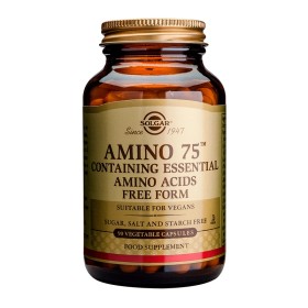 SOLGAR Amino 75, Σύμπλεγμα Βασικών Αμινοξέων - 90caps