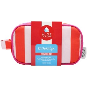 ALOE COLORS Cosmetic Bag Promo Kalokairi, Mist για Σώμα & Μαλλιά -100ml & Peptide Lip Balm -5ml & Επιθέματα Ματιών για Ενυδάτωση -1ζευγάρι & Νεσεσερ, 1σετ