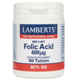 LAMBERTS Folic Acid 400mcg - 100tabs