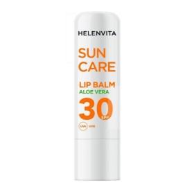 HELENVITA Sun Care Aloe Vera Spf30 Lip Balm, Ενυδατικό Βάλσαμο Χειλιών Υψηλής Αντηλιακής Προστασίας -4.4g