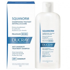 DUCRAY Squanorm Shampooing Antipelliculaire, Αντιπιτυριδικό Σαμπουάν για Ξηρή Πιτυρίδα - 200ml