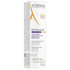 A-DERMA Epitheliale Ultra Repair Ha+ SPF50+ Cream, Προστατευτική Επανορθωτική Κρέμα Κατά των Σημαδιών - 100ml