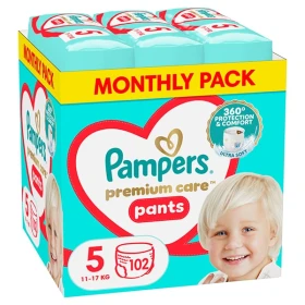 PAMPERS Premium Care Pants No 5 (11-17kg) Monthly Pack - 102τεμ