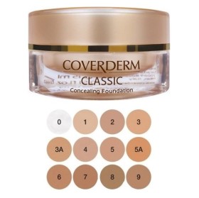 COVERDERM Classic Waterproof Concealing Foundation SPF30, no.1 - 15ml