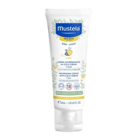 MUSTELA Cold Cream Nourishing Face Cream, Βρεφική Ενυδατική Κρέμα για Ξηρές Επιδερμίδες με Βιολογικό Κερί Μέλισσας -40ml