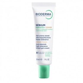 BIODERMA Sebium Kerato+ Cover Anti-blemish High Tolerance Gel Cream, Κρέμα Τζελ Κατά των Ατελειών με Χρώμα - 30ml