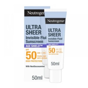 NEUTROGENA Sunscreen Ultra Sheer Invisible Fluid Age Shield SPF50, Αντηλιακό Προσώπου -50ml