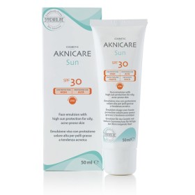 SYNCHROLINE Aknicare Sun Emulsion SPF30, Ελαφριά Ενυδατική Κρέμα Προσώπου για Λιπαρό με Τάση Ακμής Δέρμα - 50ml