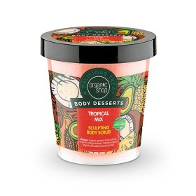 NATURA SIBERICA Organic Shop Body Desserts Tropical Mix, Θερμαντικό Απολεπιστικό Σώματος για Σμίλευση με Άρωμα Τροπικών Φρούτων - 450ml