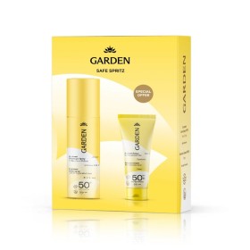 GARDEN Safe Spritz, Sunscreen Lotion Spray SPF50, Αντηλιακό Γαλάκτωμα Σπρέι με Εκχύλισμα Ροδιού για Πρόσωπο & Σώμα - 200ml & Sunscreen Cream SPF50+, Αντηλιακή Κρέμα Προσώπου με Υαλουρονικό Οξύ - 50ml