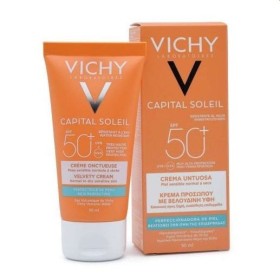 VICHY Capital Soleil Sunscreen Cream SPF50, Αντηλιακή Κρέμα Προσώπου με Βελούδινη Υφή - 50ml