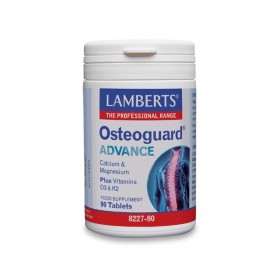 LAMBERTS Osteoguard Advance, Μοναδική Φόρμουλα με Ασβέστιο, Βιταμίνη D, Μαγνήσιο & Βιταμίνη K2 - 90tabs