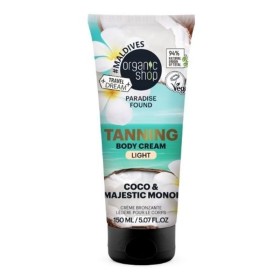 NATURA SIBERICA Organic Shop Paradise Found Coco & Majestic Monoi Tanning Body Cream, Αυτομαυριστική Κρέμα Σώματος Light -150ml