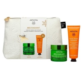 APIVITA Promo Bee Radiant, Αντιγηραντική Κρέμα Πλούσιας Υφής -50ml & ΔΩΡΟ Μάσκα Προσώπου με Πορτοκάλι για Λάμψη -50ml & Νεσεσέρ -1σετ