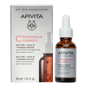 APIVITA C15 Propolis Correct Serum, Αντιρυτιδικός & Αντιοξειδωτικός Ορός Λάμψης - 30ml