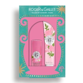 ROGER & GALLET Promo Rose/ Hand Cream, Ενυδατική Κρέμα Χεριών -30ml & Lip Balm, Βάλσαμο Χειλιών με Γεύση Τριαντάφυλλο -3.5gr, 1σετ