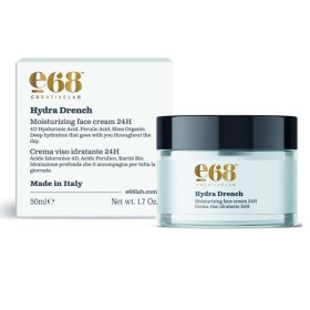 E68 Hydra Drench, 24h Moisturizing Face Cream, Ενυδατική Κρέμα Προσώπου - 50ml