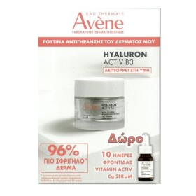 AVENE Promo Hyaluron Activ B3 / Λεπτόρρευστη Υφή, Aqua Gel Κρέμα -50ml & ΔΩΡΟ Vitamin Activ Cg Serum -10ml, 1σετ
