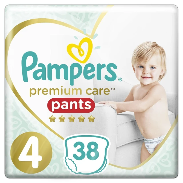 PAMPERS Premium Care Pants No 4 (9-15kg) - 38τεμ